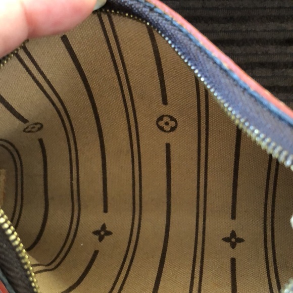 🌸🌸VINTAGE🌸🌸Louis Vuitton Delightful Mini POCHETTE + Bag Charm - Picture 12 of 16